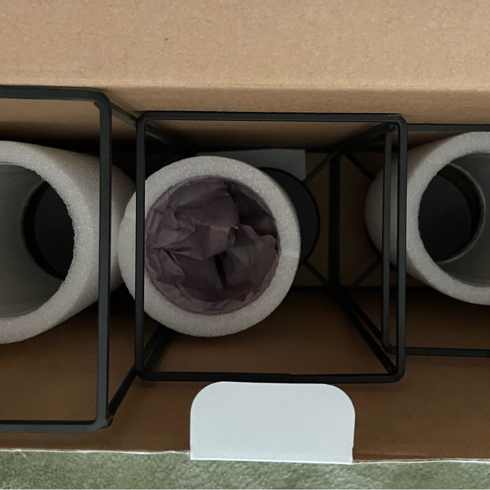New Interiors by design decorative candle holder set with frame and glass - Picture 6 of 6